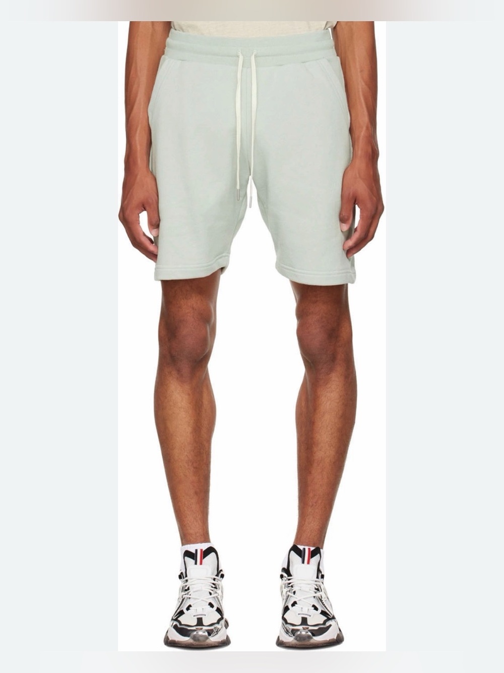 JOHN ELLIOT Green Crimson Drawstring Waist Shorts - Medium (2)